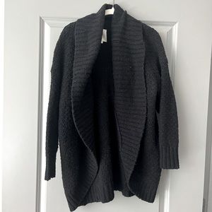 Anthro Black Oversized Cardigan